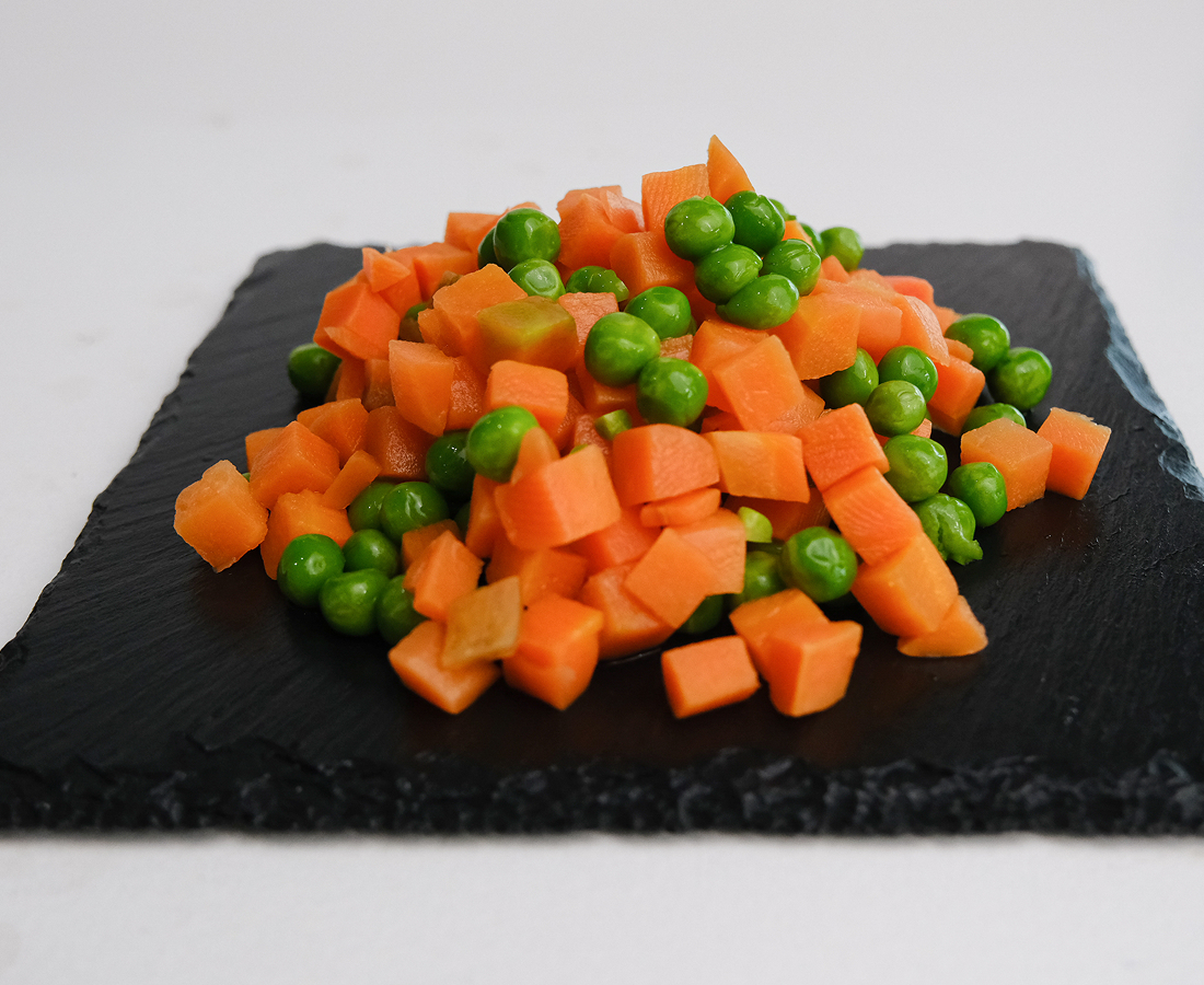 Chícharo y zanahoria